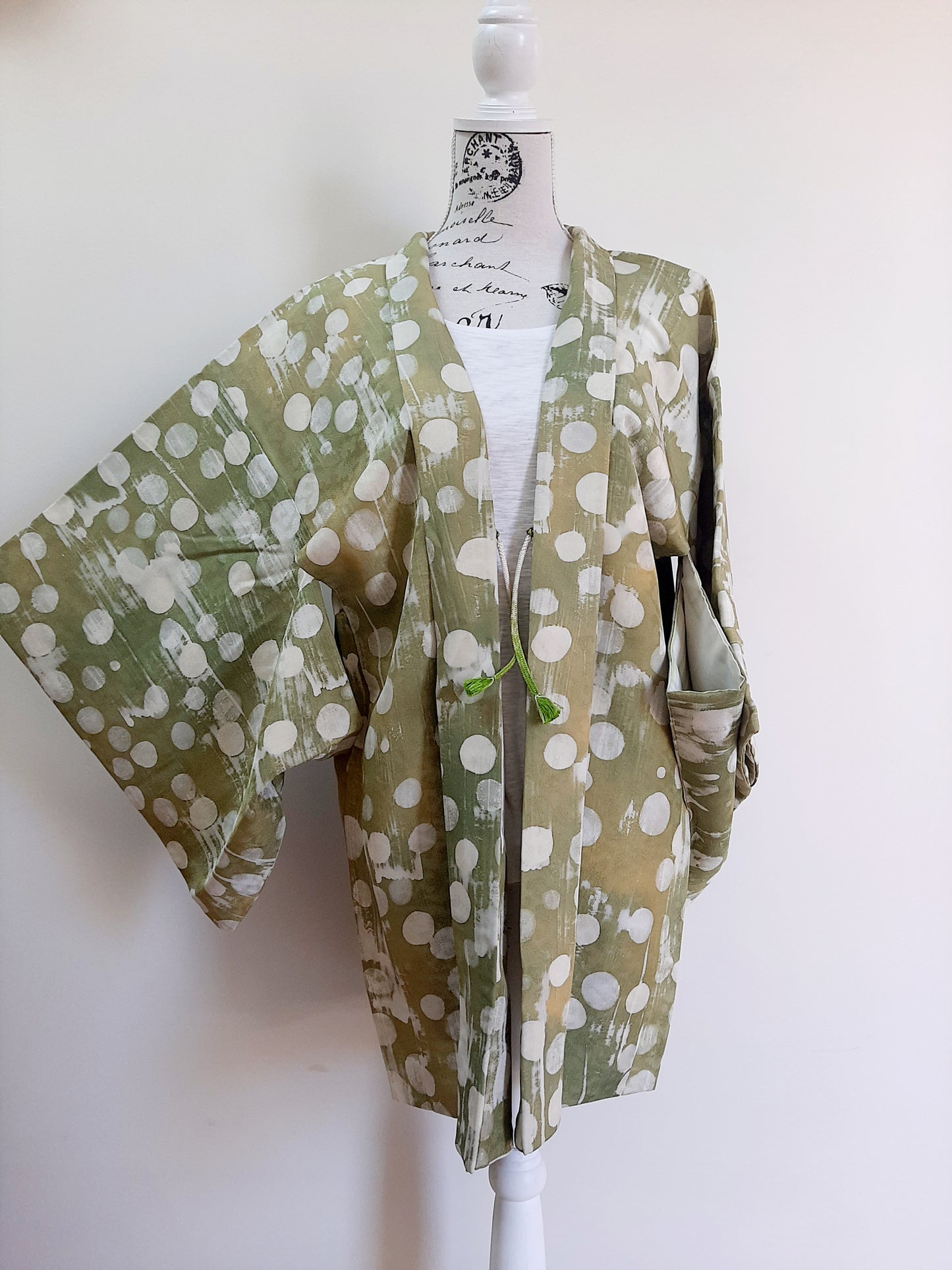 Japanese Vintage Silk Haori, Kimono jacket 017