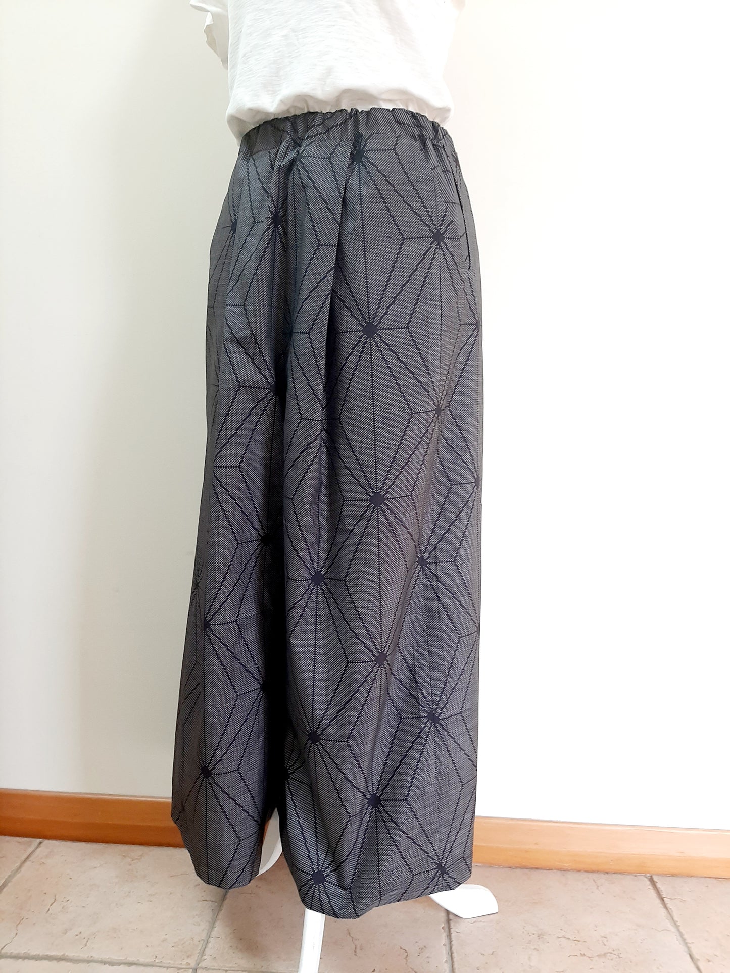 Vintage Kimono Wide Pants