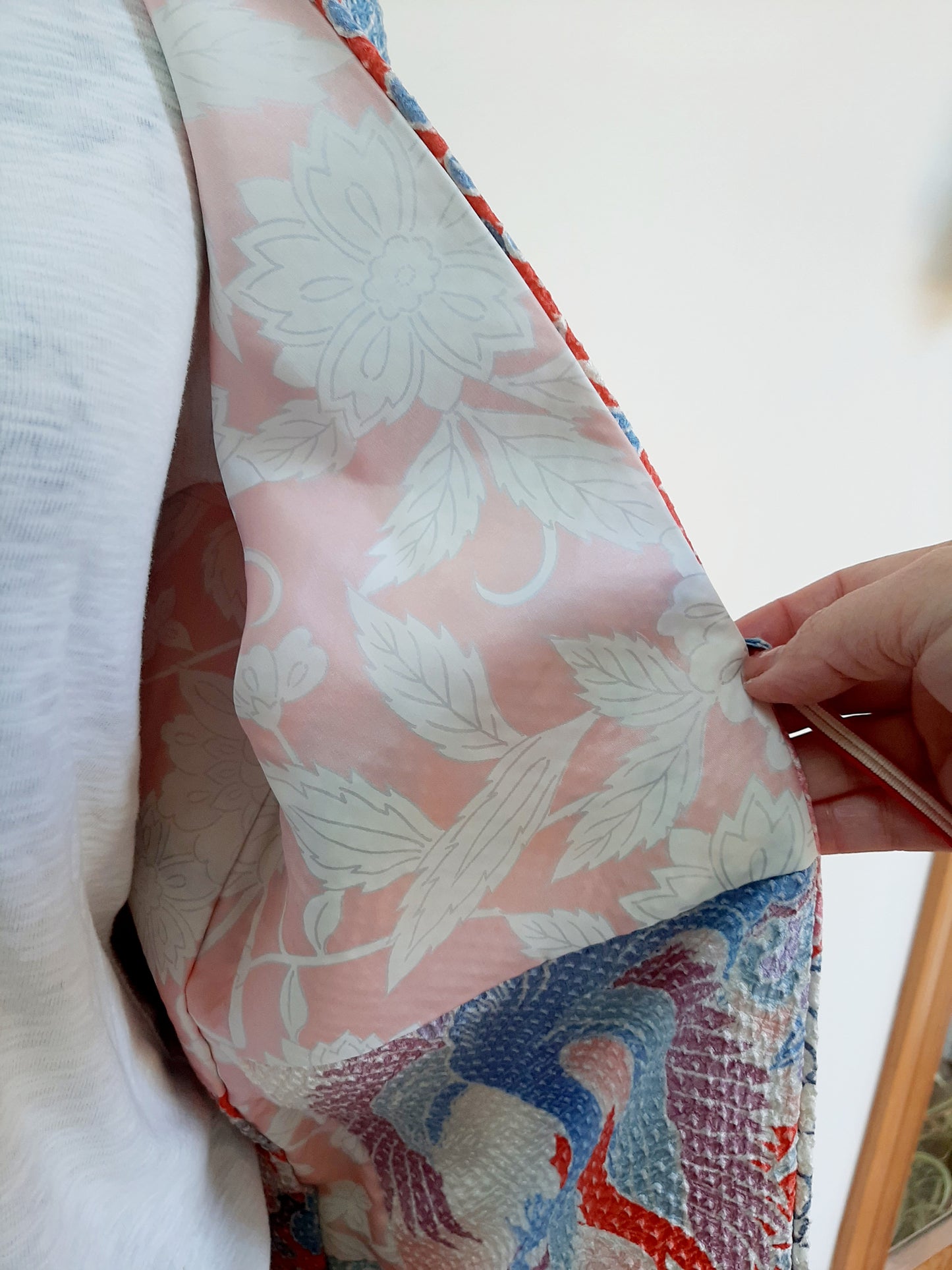 Japanese Vintage Silk Haori, Kimono jacket 014