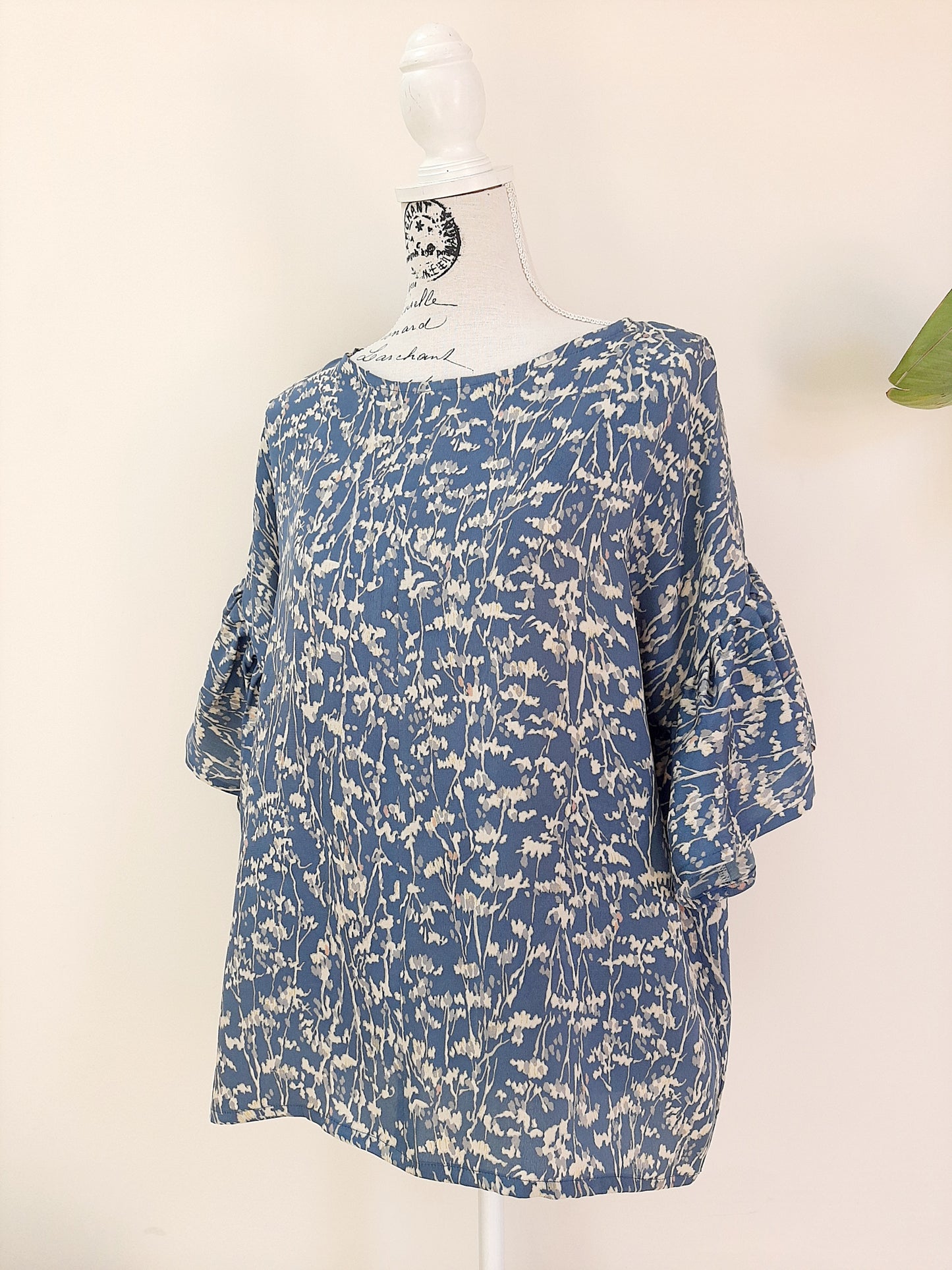 Vintage kimono silk top