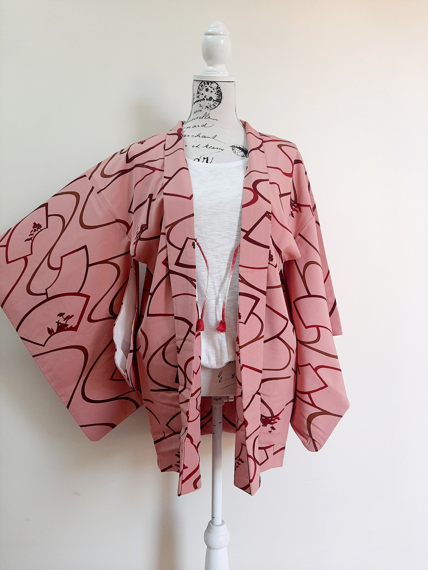 Japanese Vintage Silk Haori, Kimono jacket 012