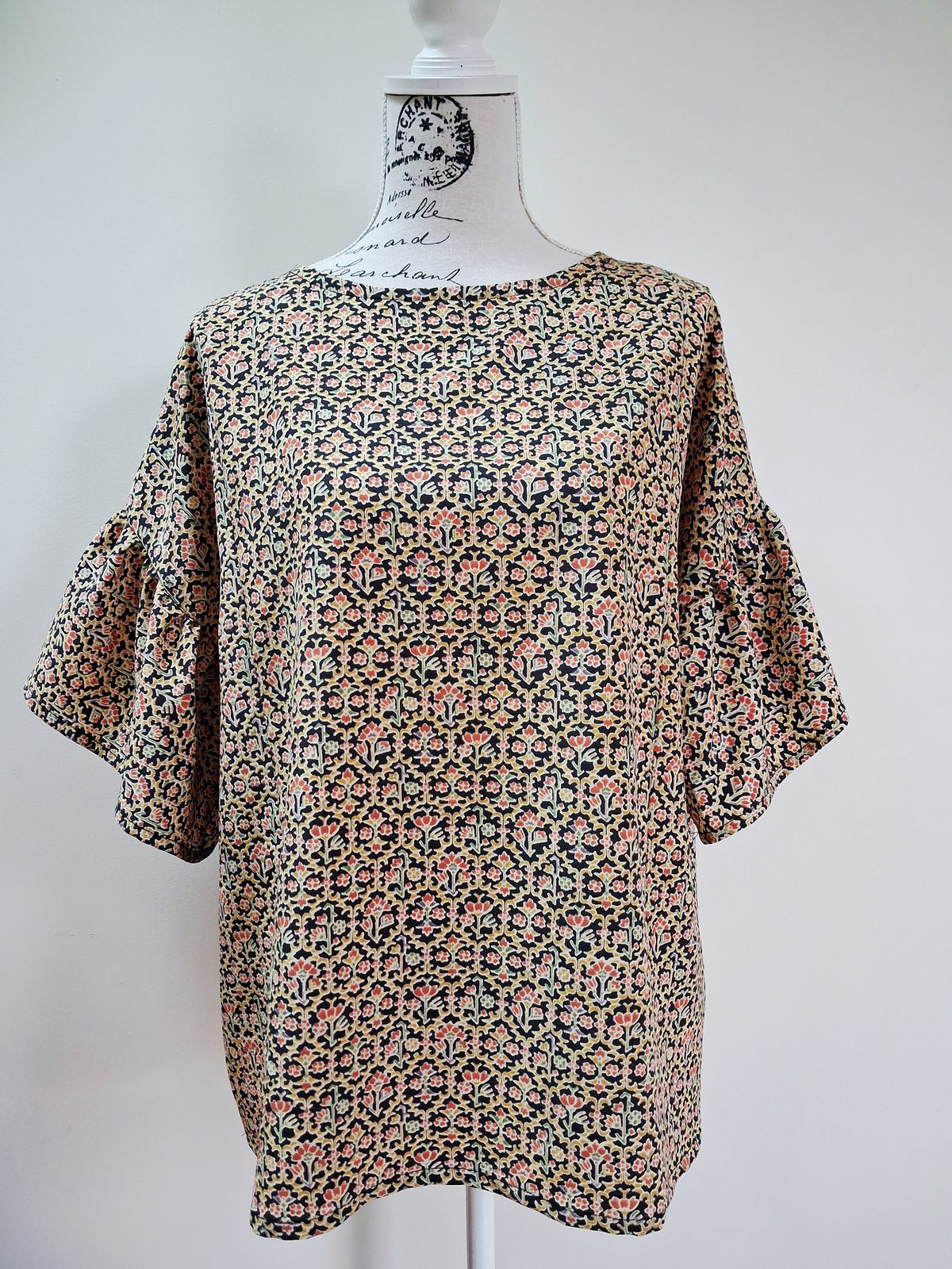 Vintage kimono silk top