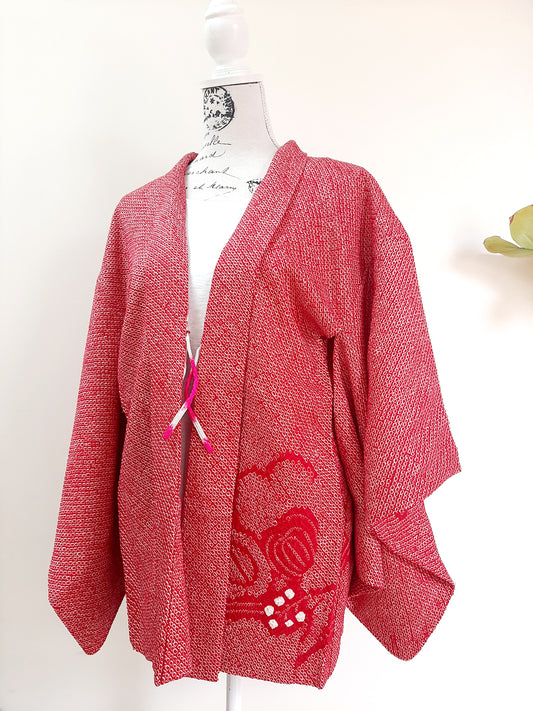 Japanese Vintage Silk Haori, Kimono jacket