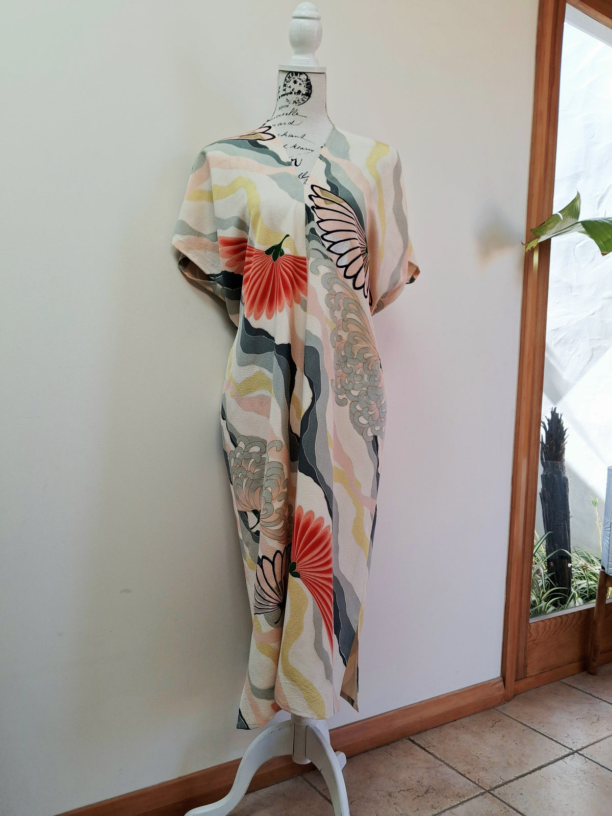 Vintage Kimomo Silk Dress