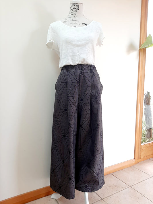Vintage Kimono Wide Pants