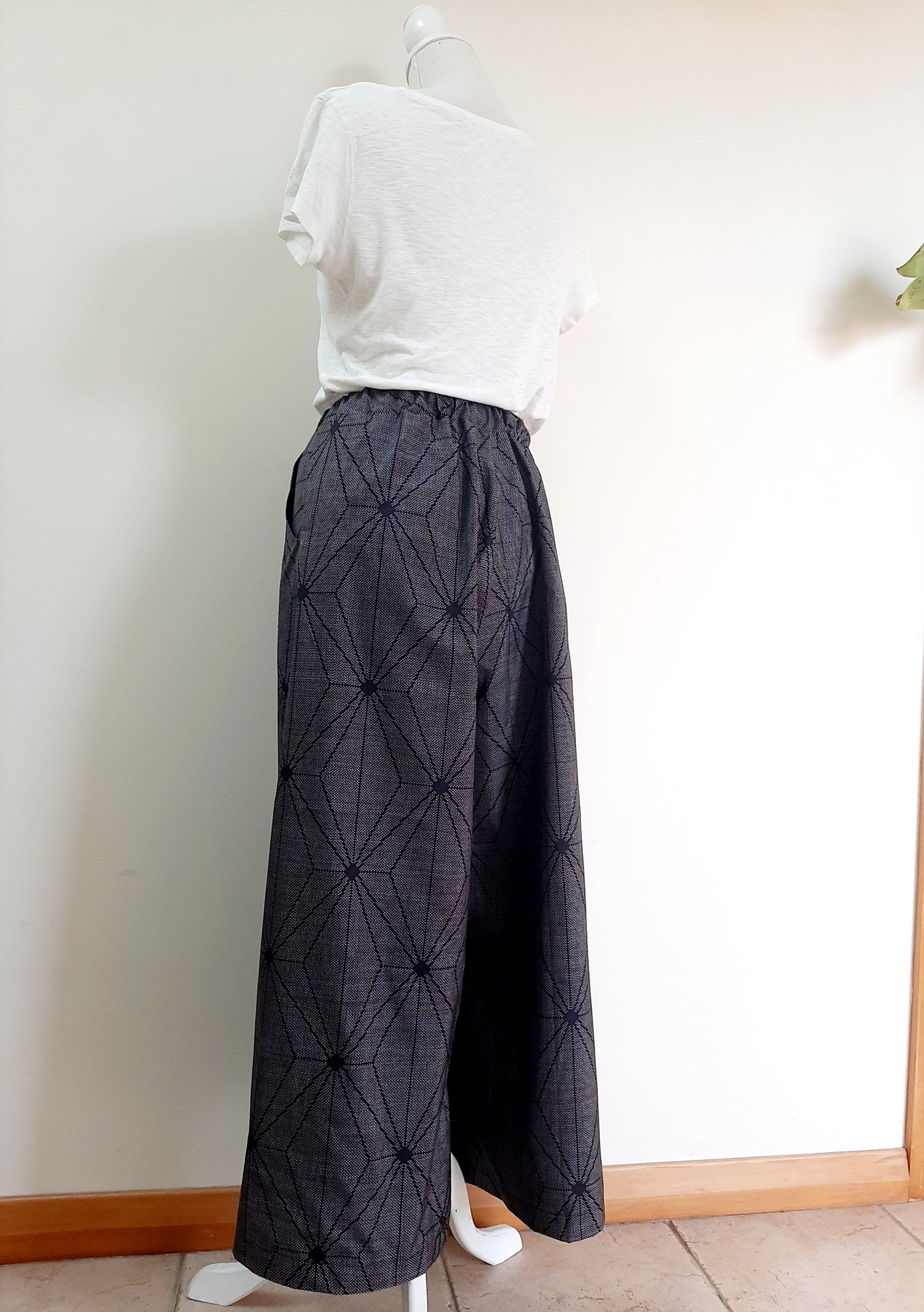 Vintage Kimono Wide Pants
