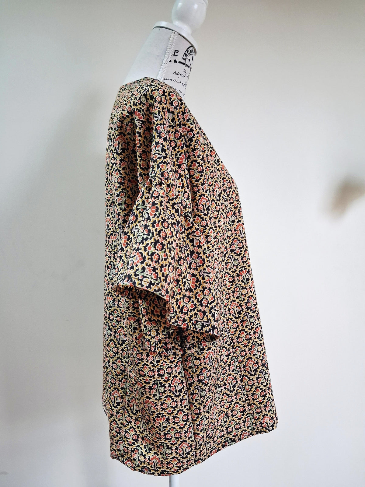 Vintage kimono silk top