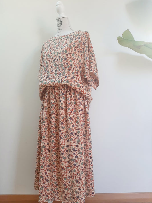 Vintage kimono silk skirt