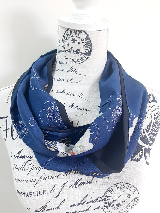 Vintage kimono silk snood