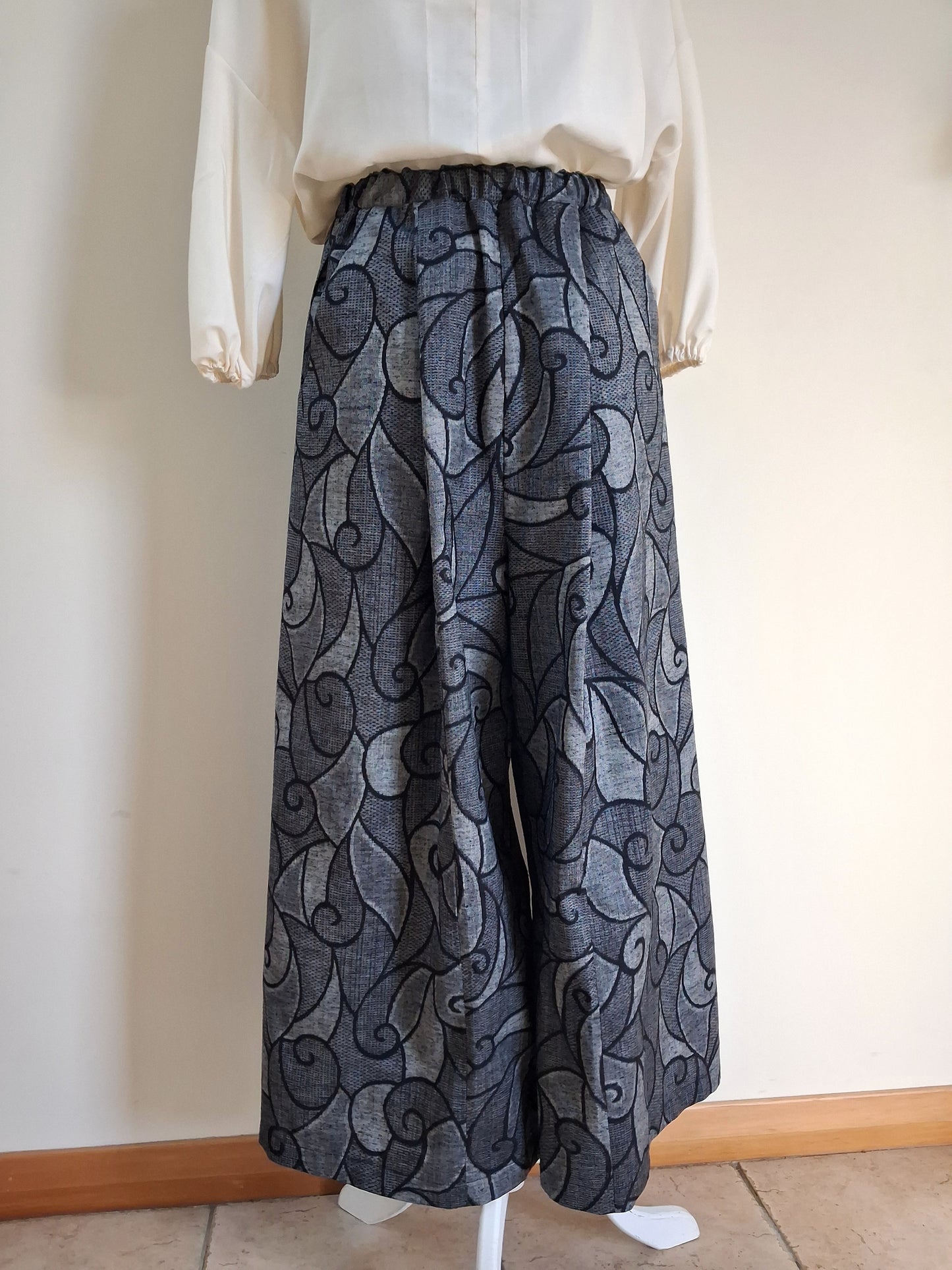 Vintage Kimono Wide Pants