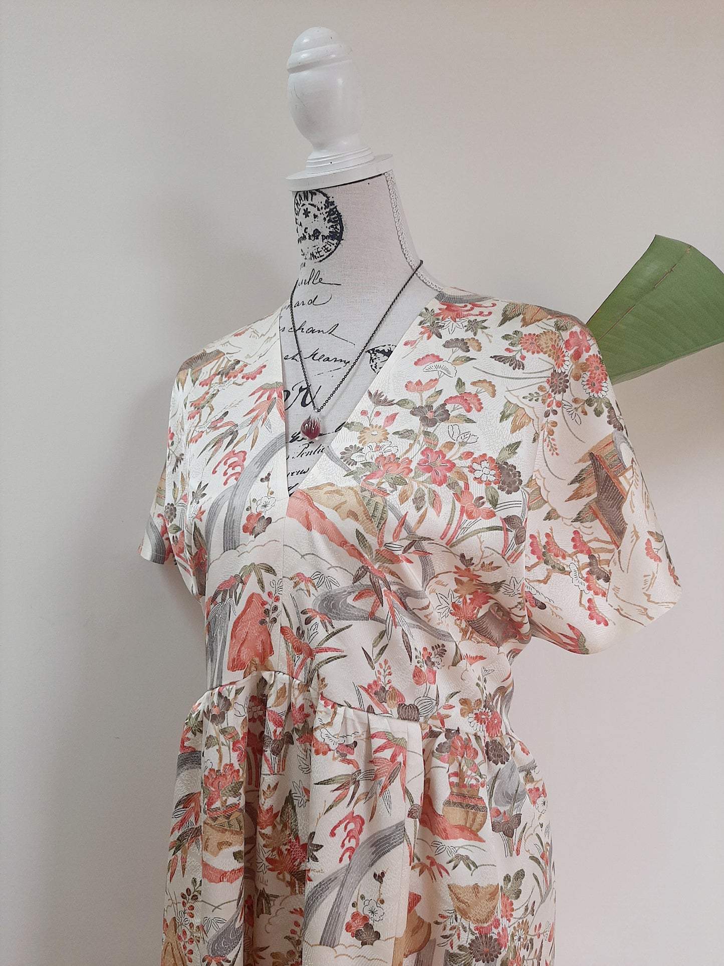 Vintage kimono silk dress