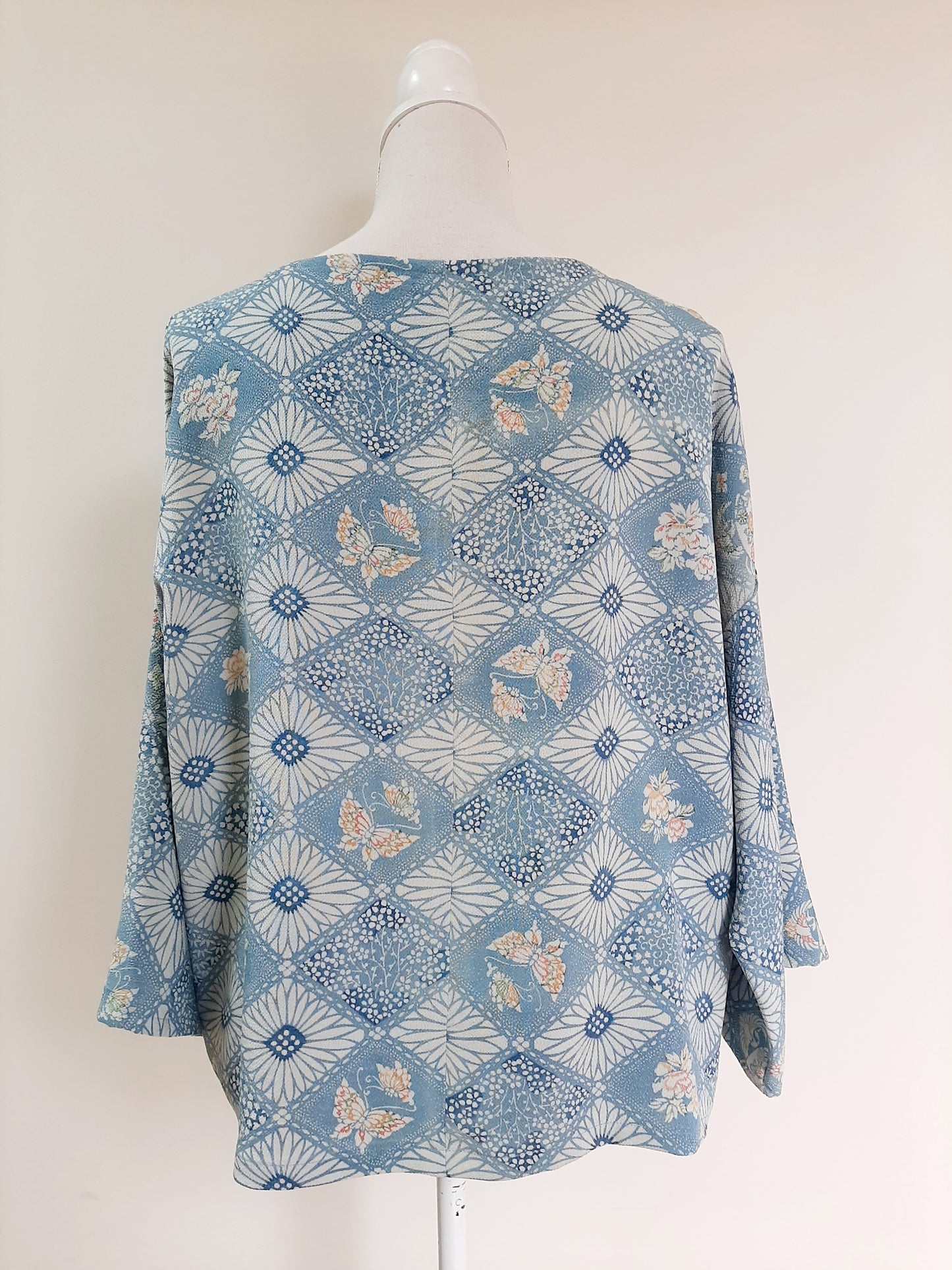 Vintage kimono silk top