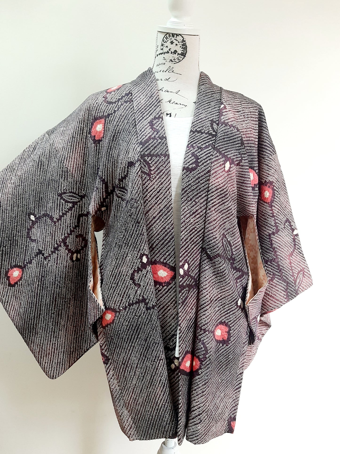 Japanese Vintage Silk Haori, Kimono jacket