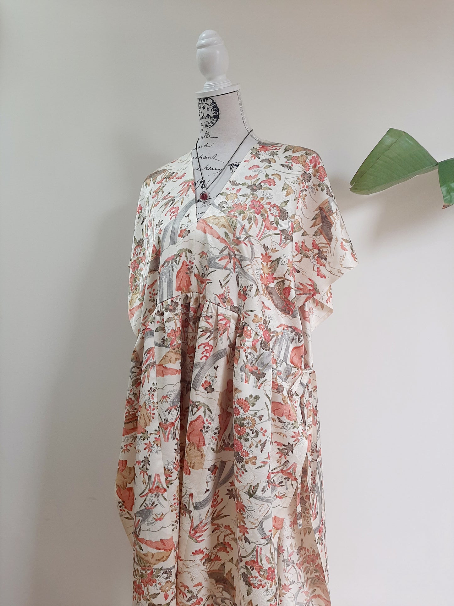 Vintage kimono silk dress