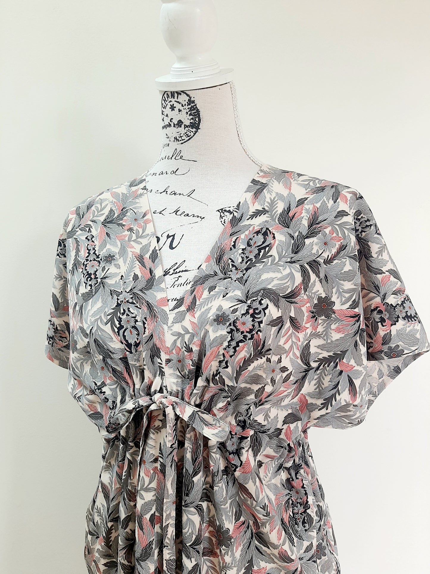 Vintage kimono silk dress