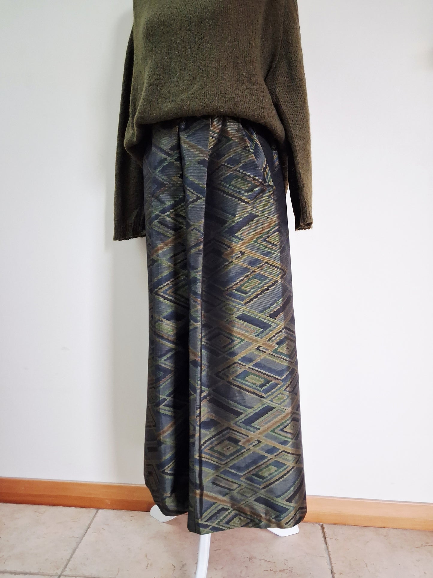 Vintage Kimono Wide Pants