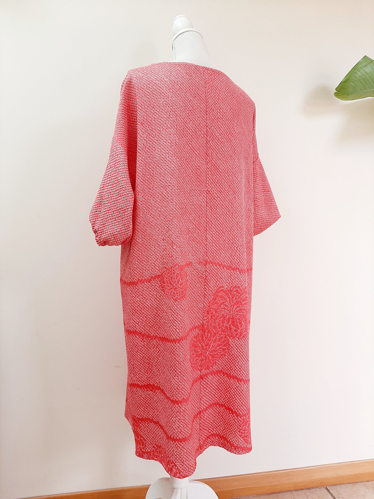 Vintage kimono Shibori silk dress