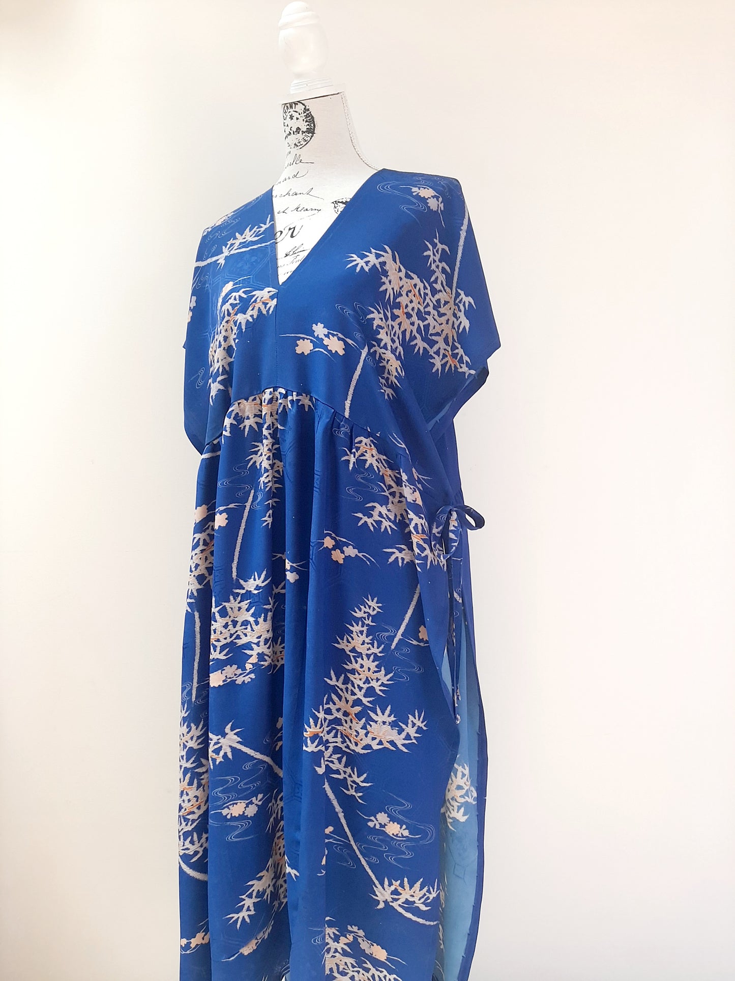 Vintage kimono silk dress