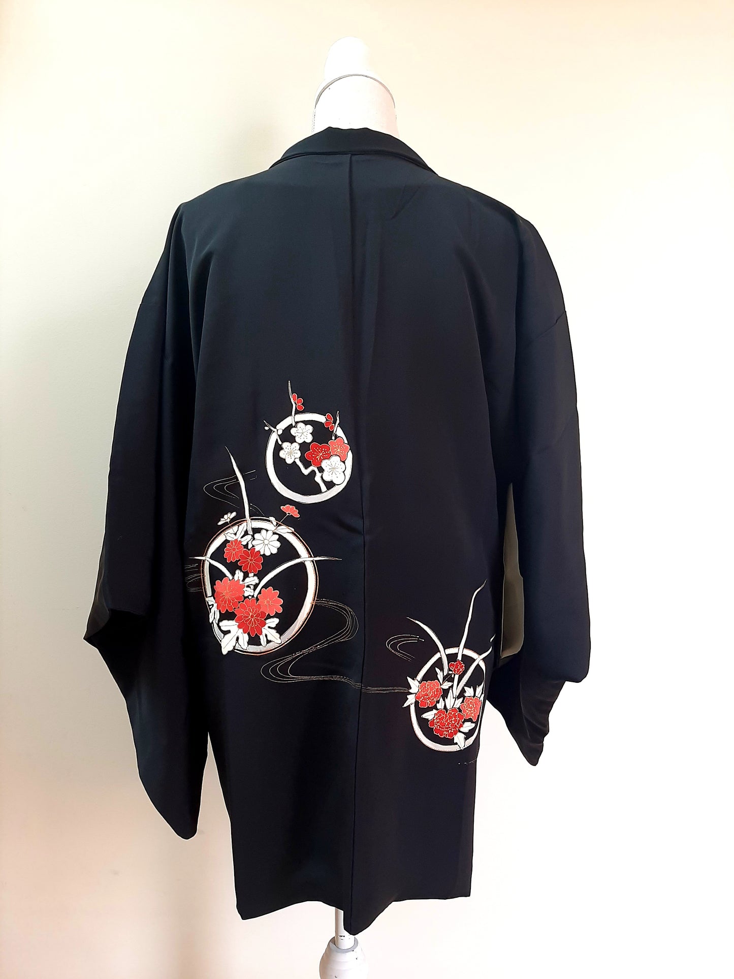 Japanese Vintage Silk Haori, Kimono jacket 021