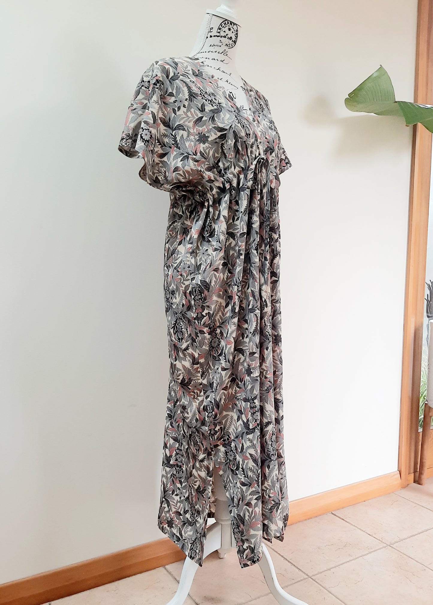 Vintage kimono silk dress