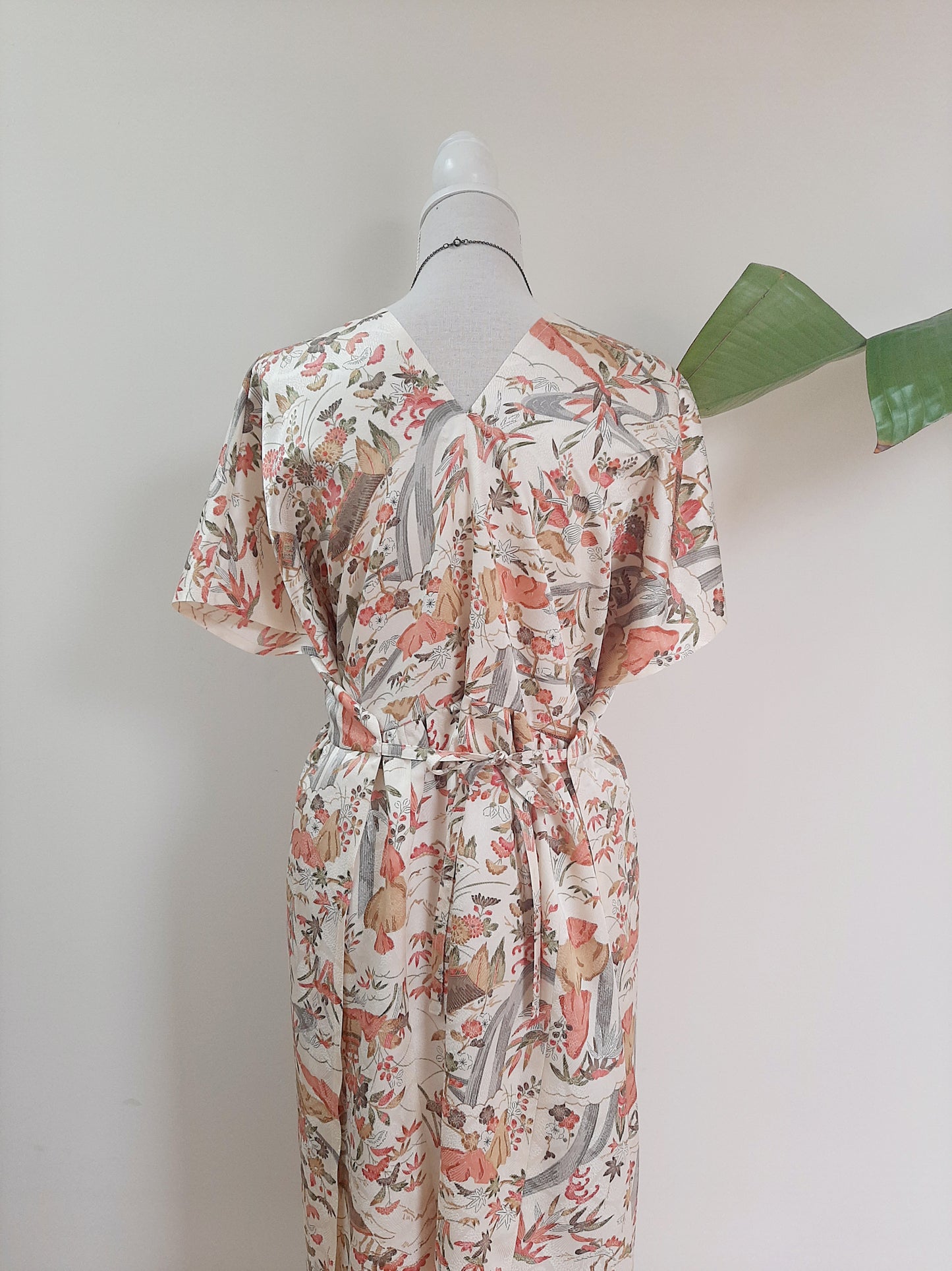 Vintage kimono silk dress