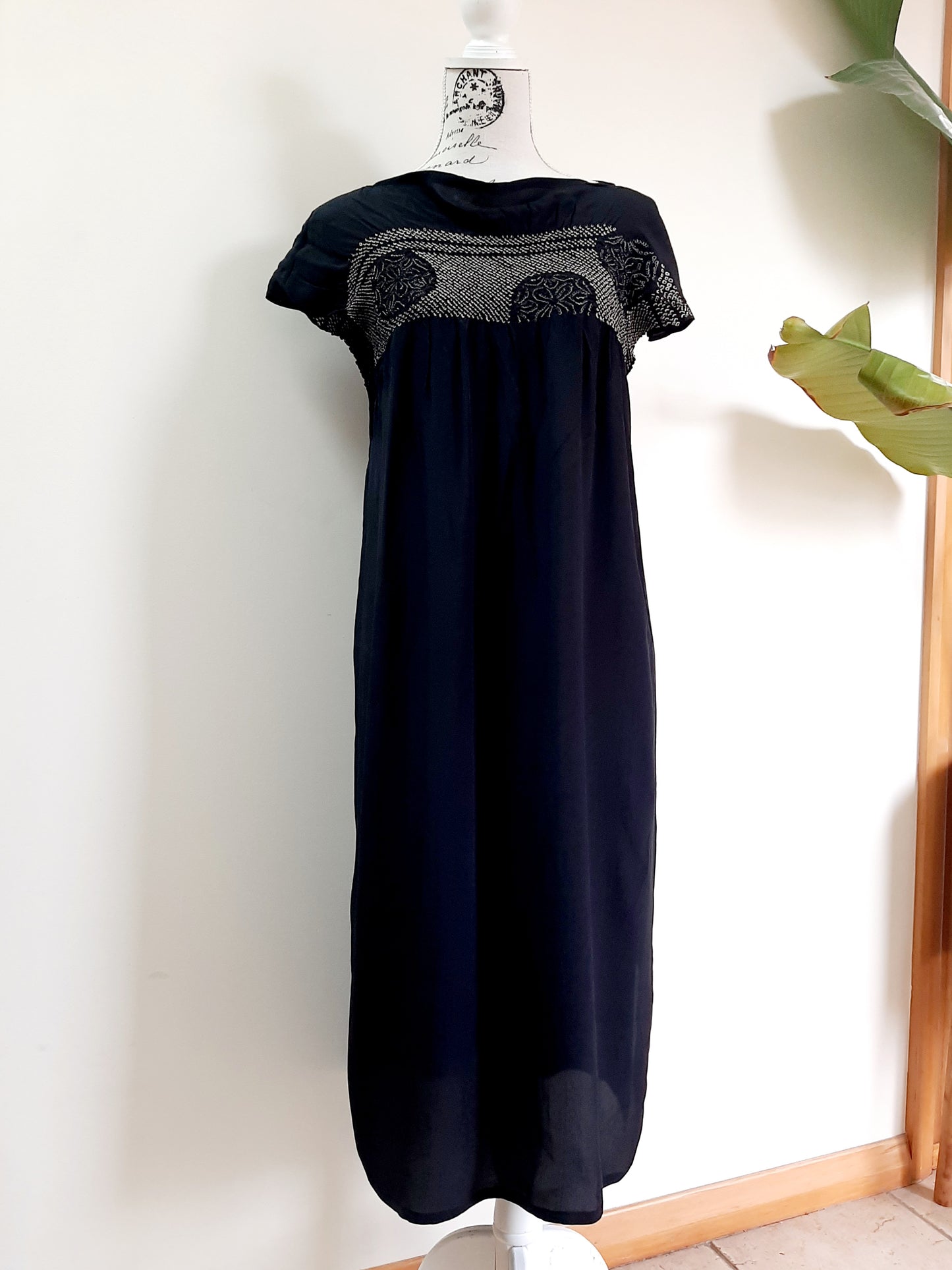 Vintage Kimomo Shibori Silk Dress