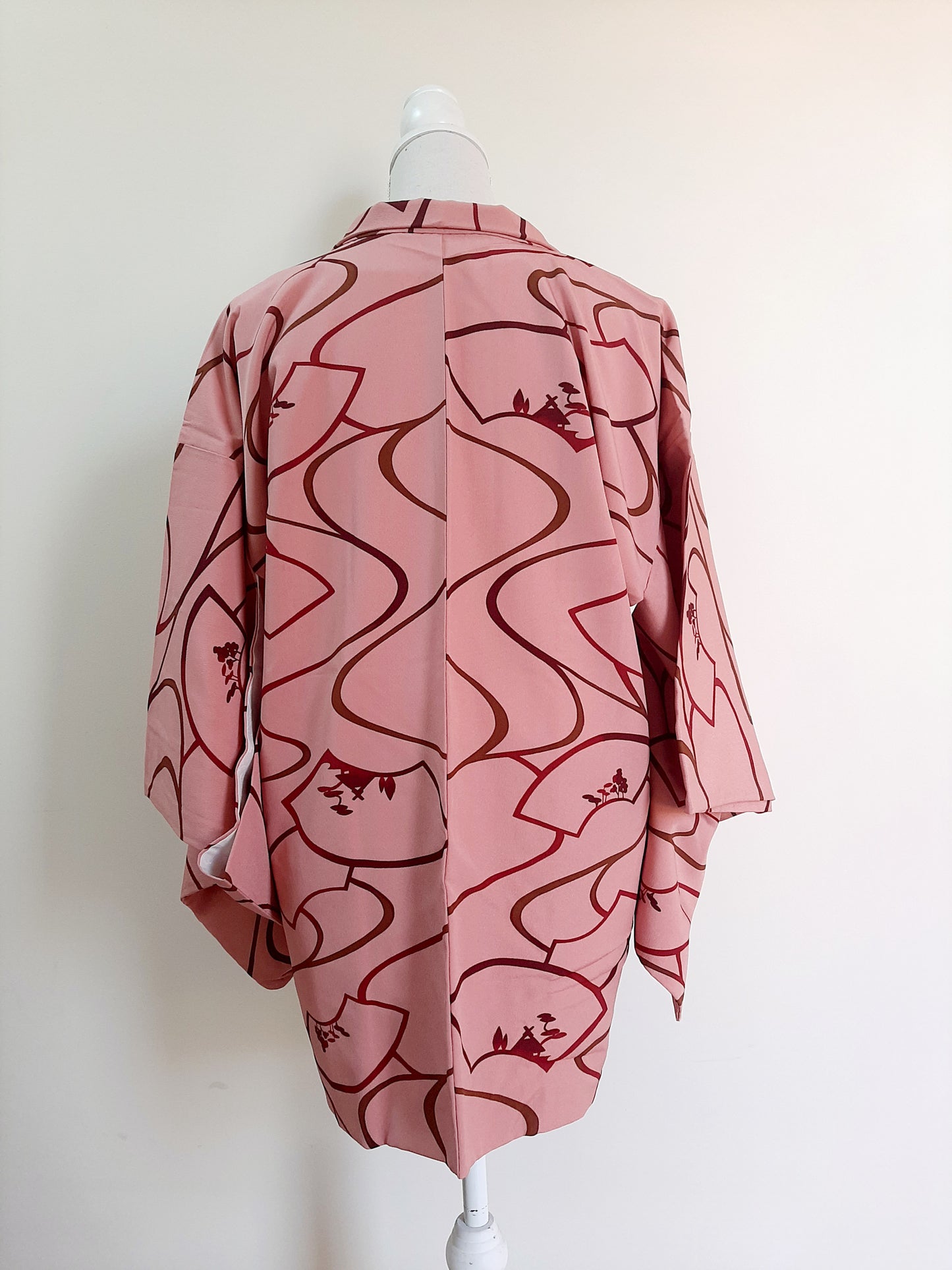 Japanese Vintage Silk Haori, Kimono jacket 012