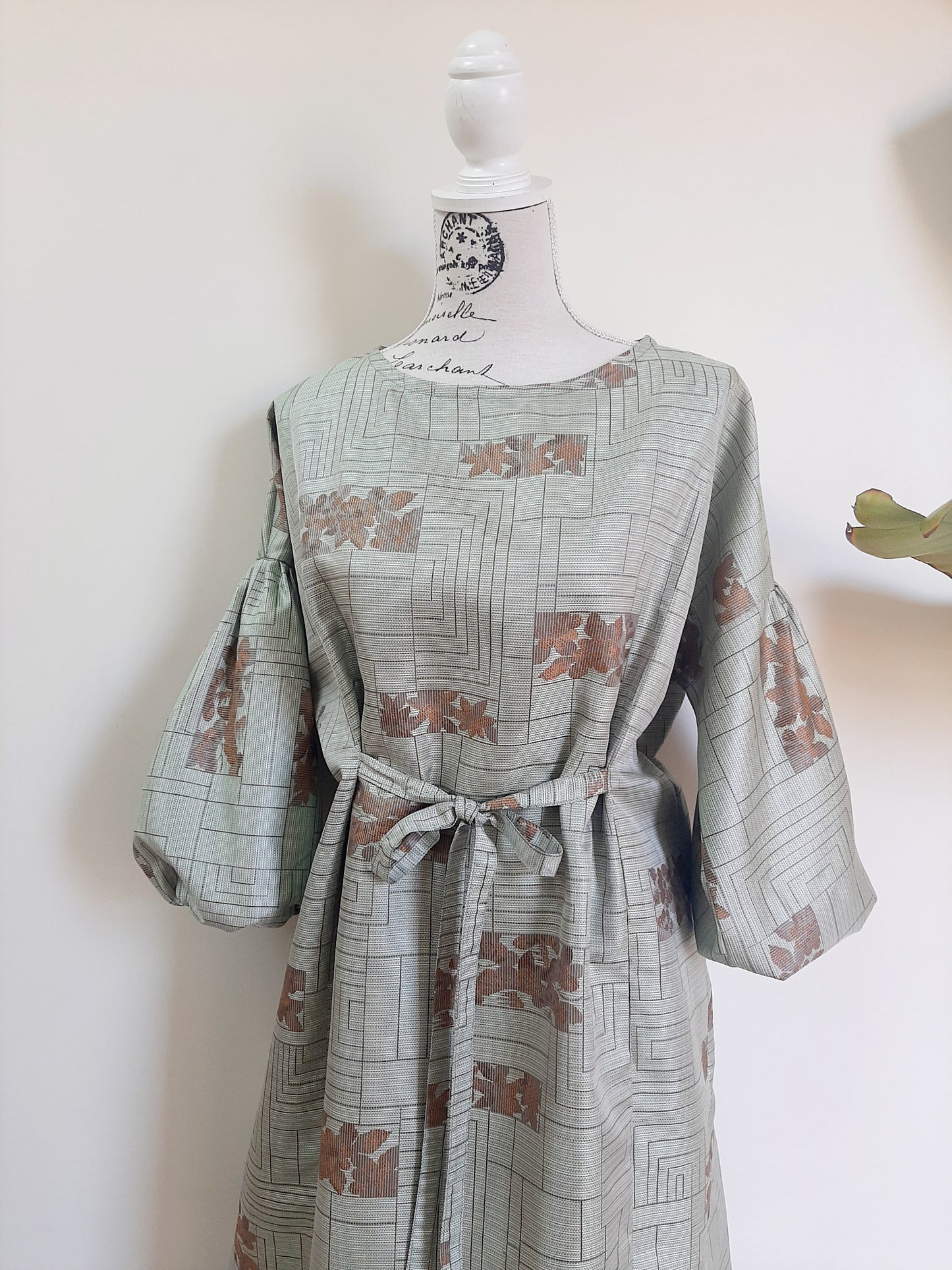 Vintage kimono silk dress