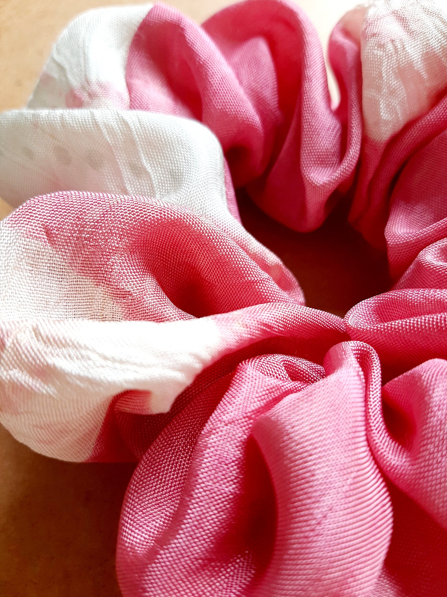 Vintage kimono silk scrunchies