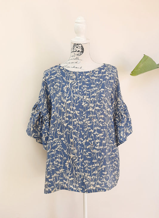 Vintage kimono silk top