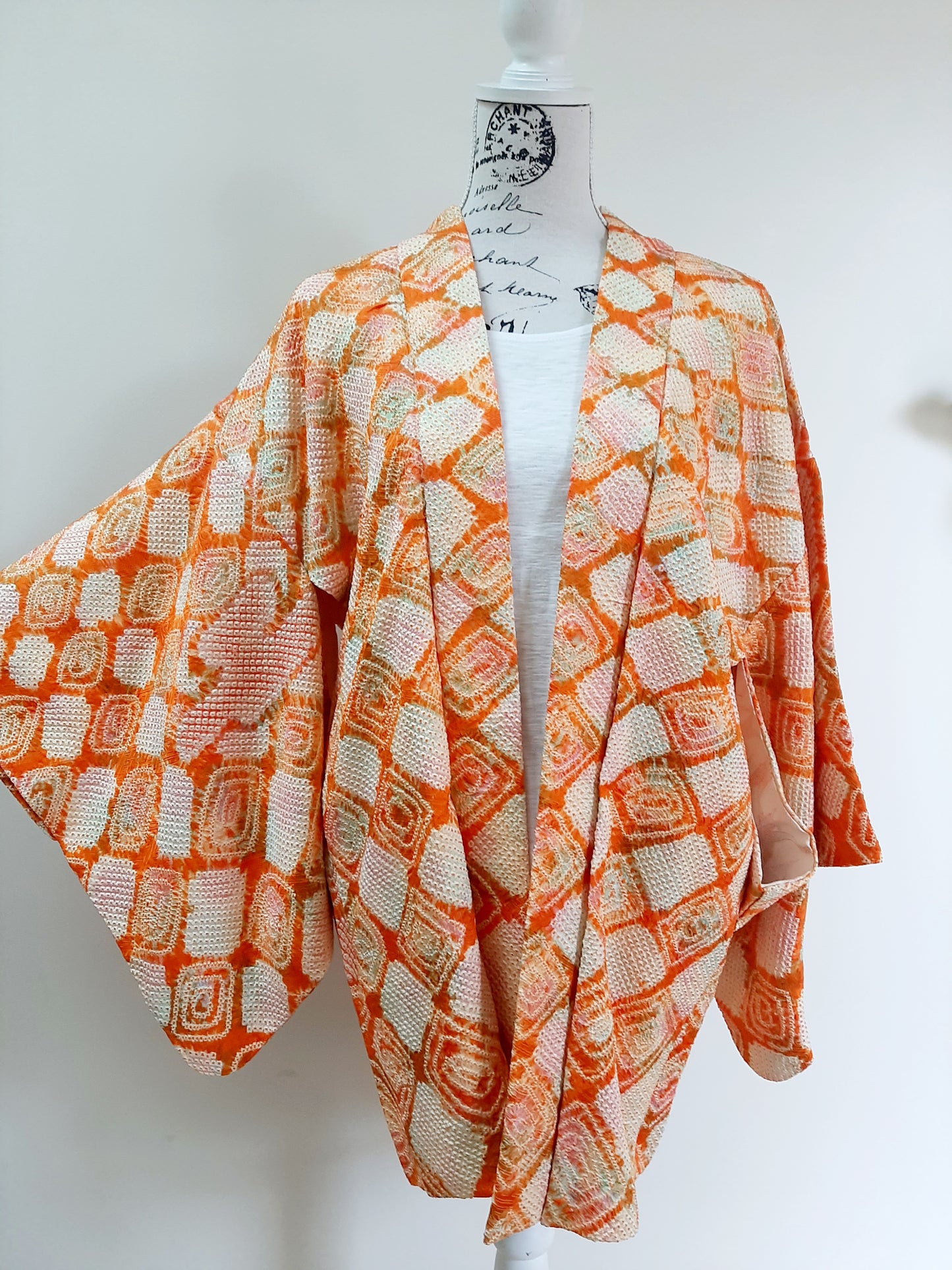 Japanese Vintage Silk Haori, Kimono jacket