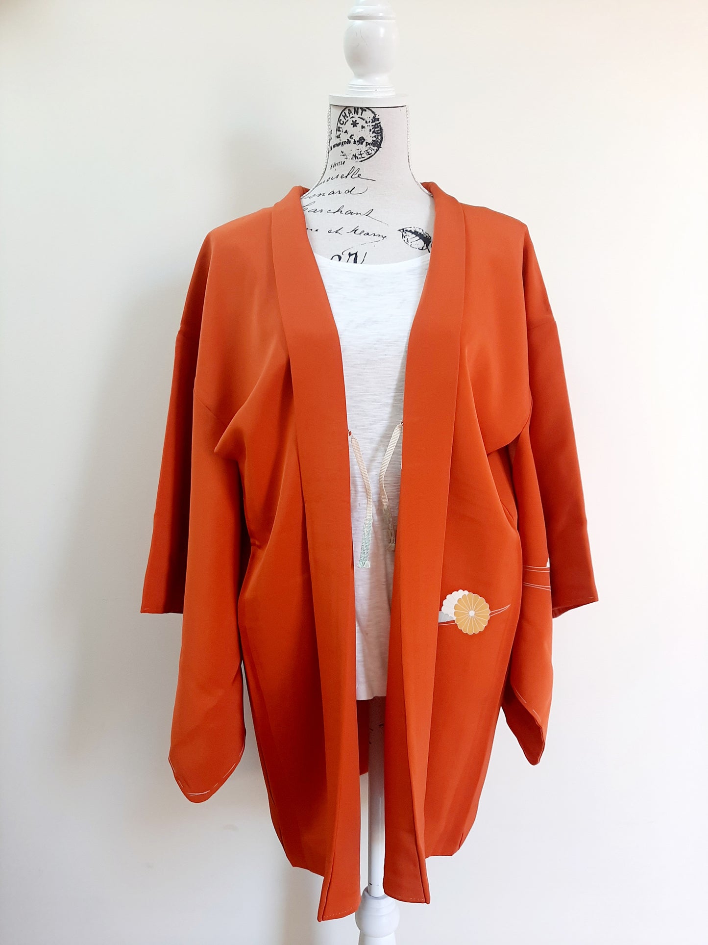 Japanese Vintage Silk Haori, Kimono jacket 018
