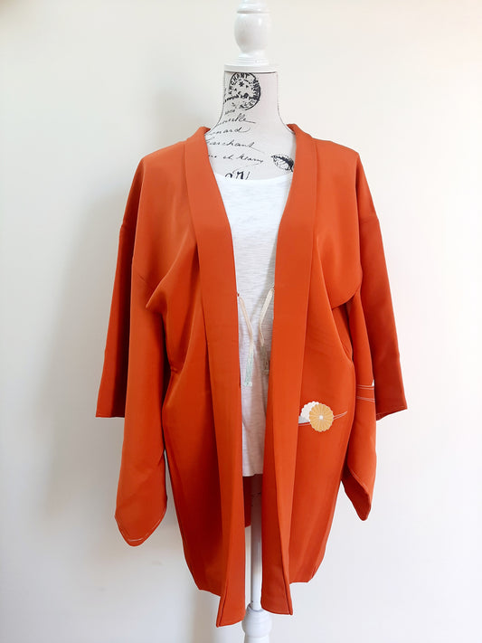 Japanese Vintage Silk Haori, Kimono jacket 018