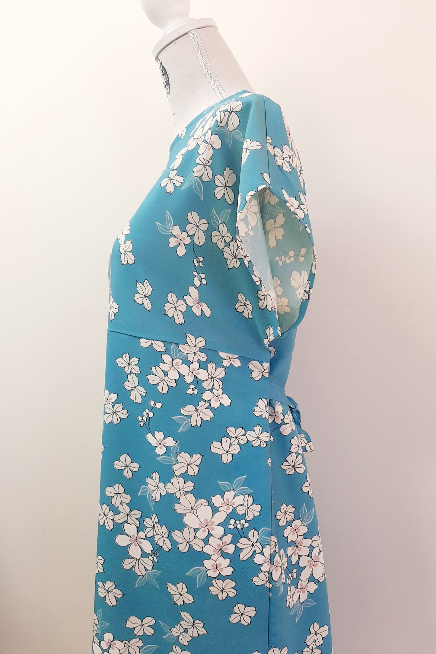 Vintage kimono silk dress