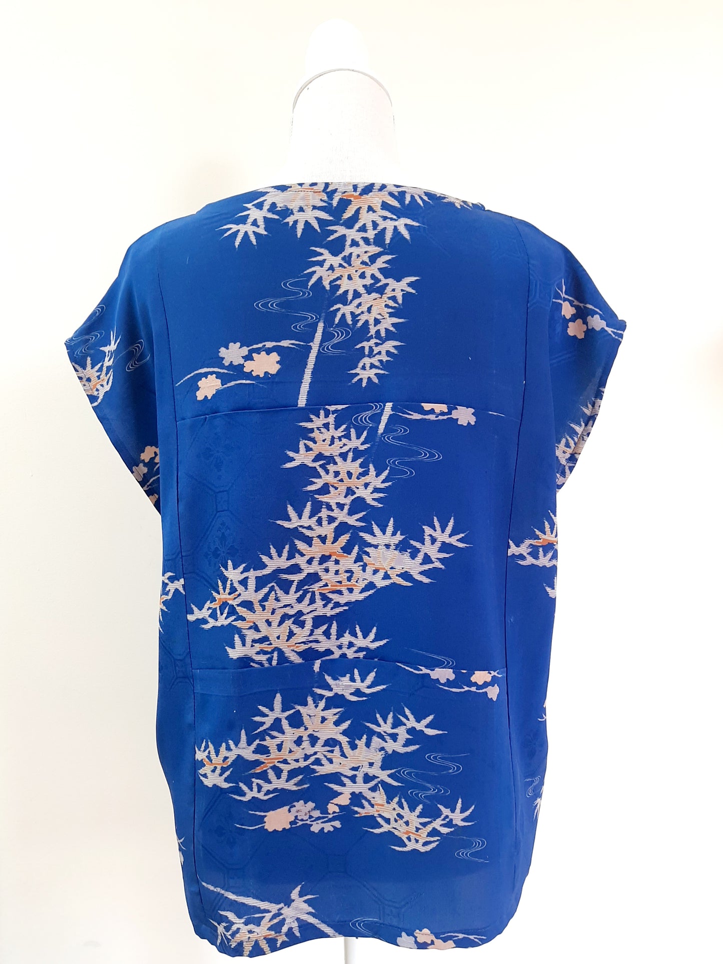 Vintage kimono silk top