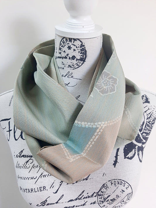 Vintage kimono silk snood