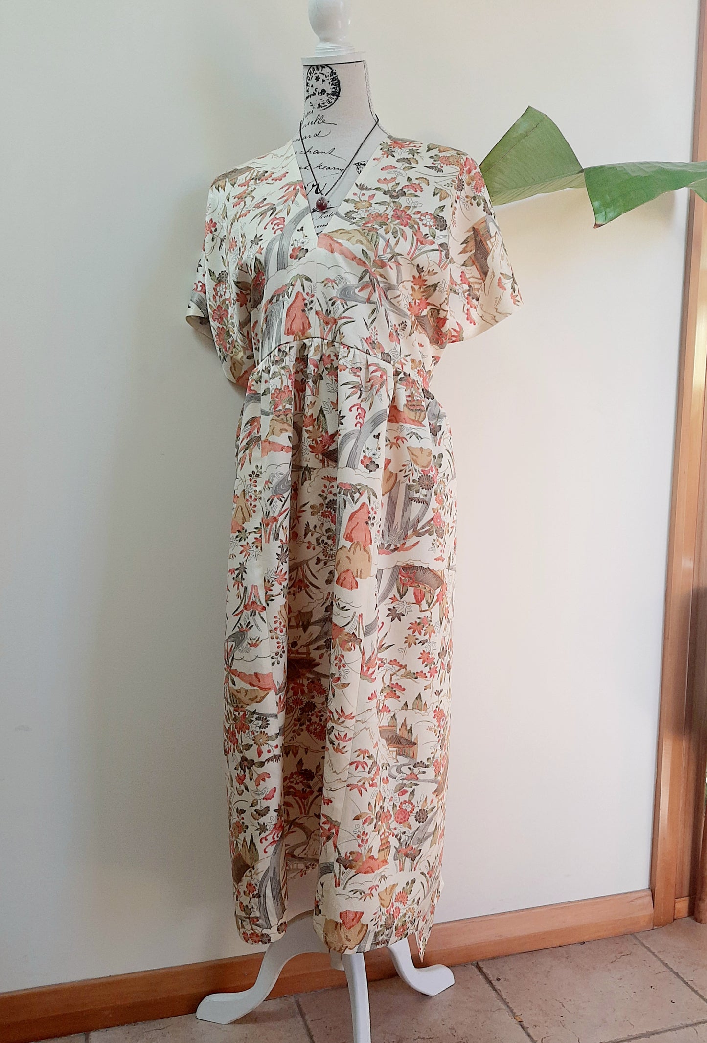 Vintage kimono silk dress