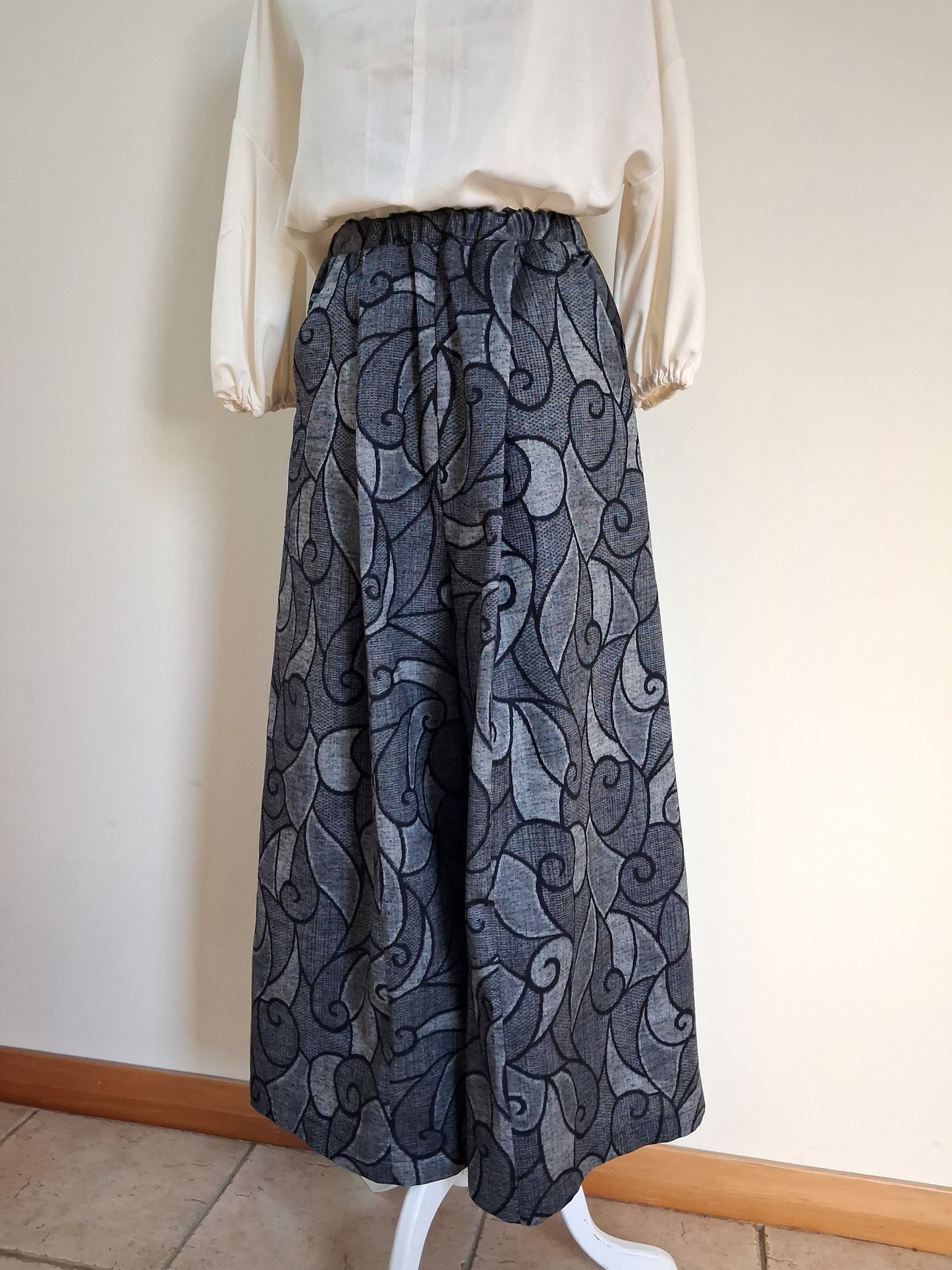 Vintage Kimono Wide Pants
