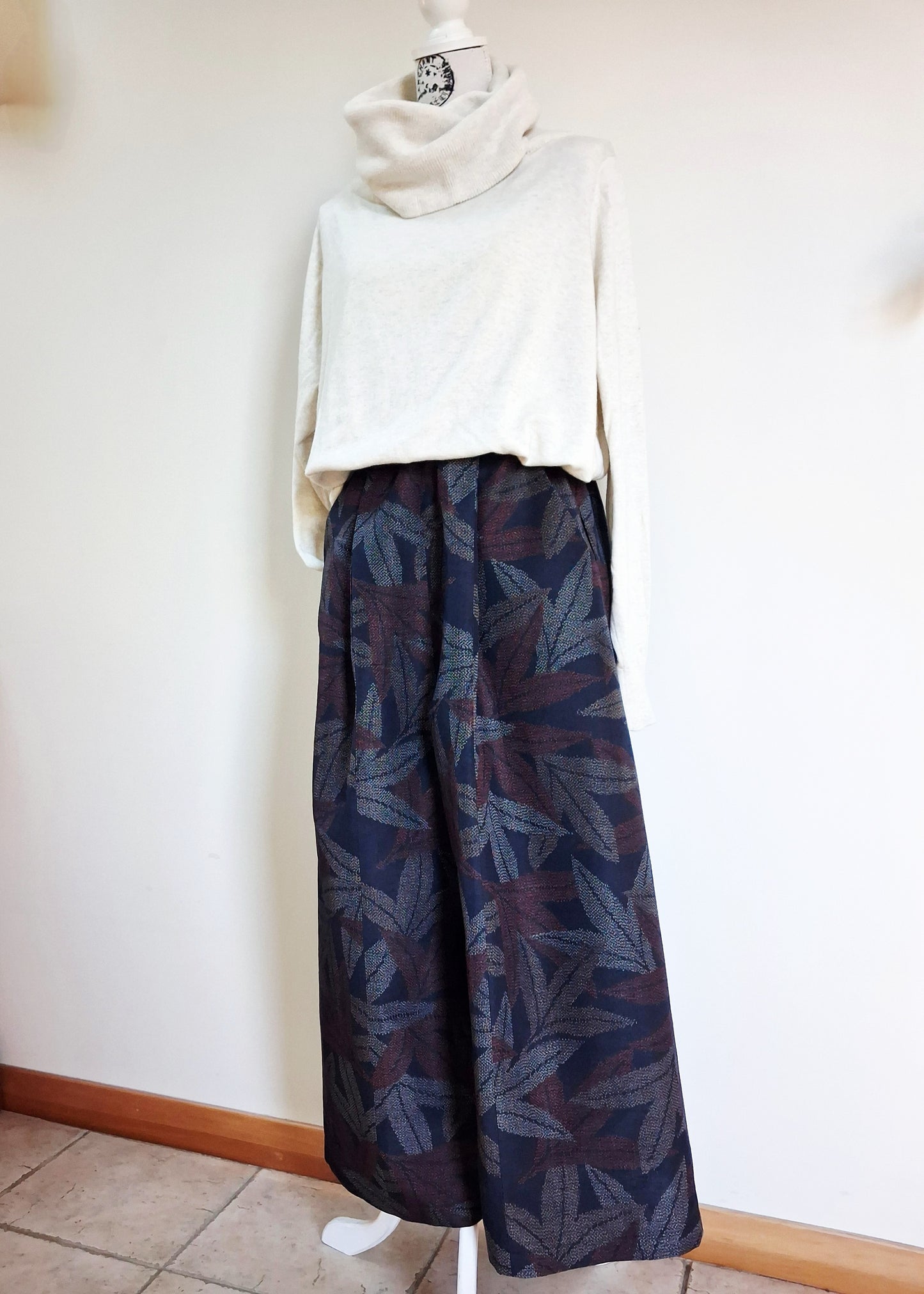 Vintage Kimono Wide Pants