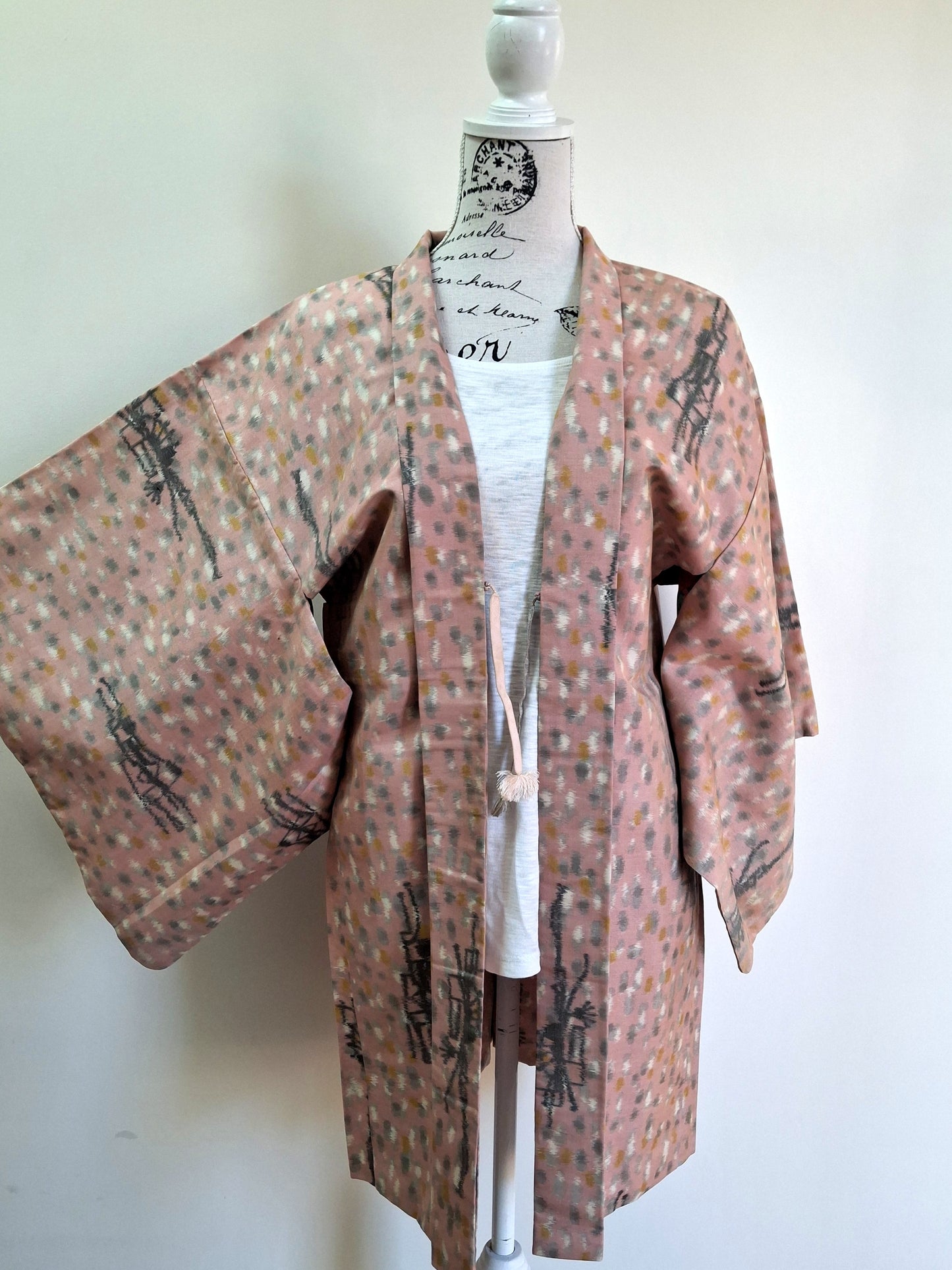 Japanese Vintage Silk Haori, Kimono jacket 026