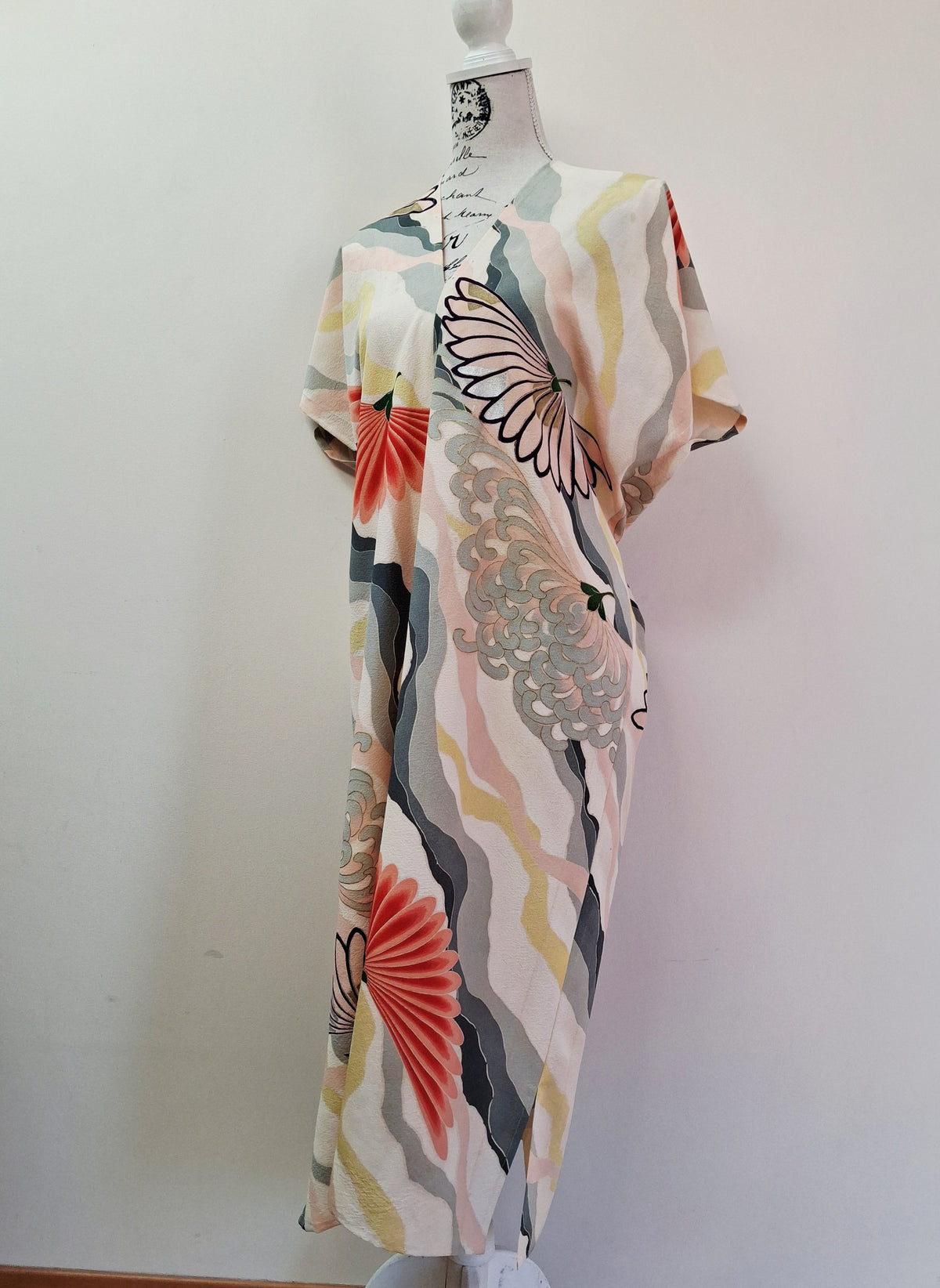 Vintage Kimomo Silk Dress