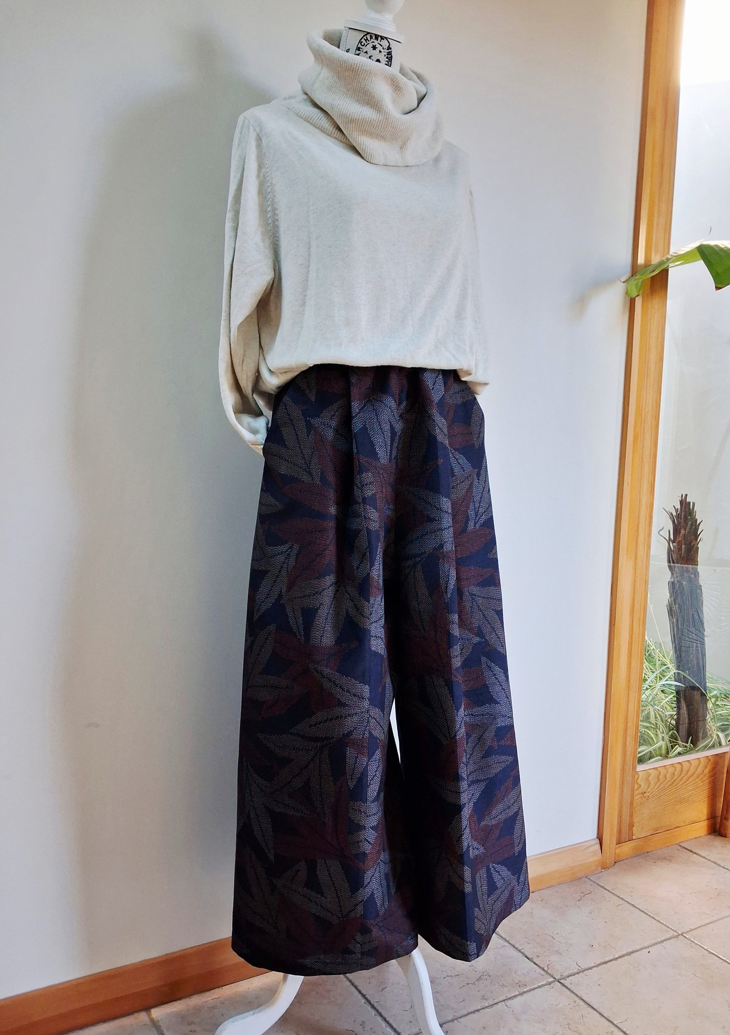 Vintage Kimono Wide Pants