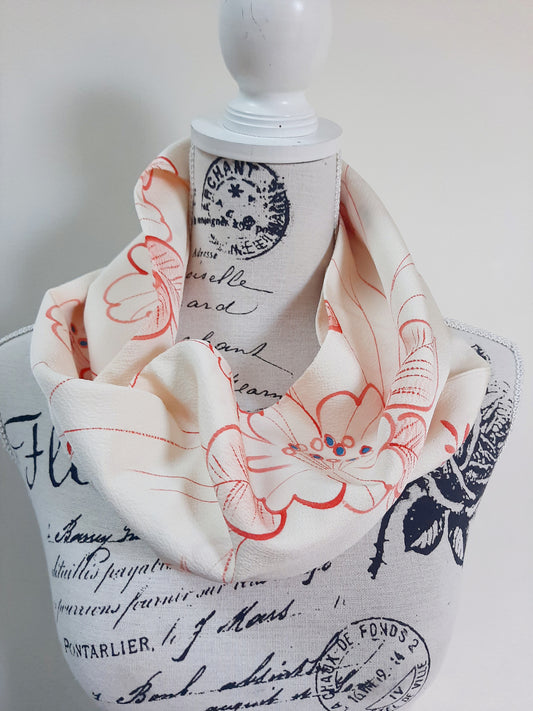 Vintage kimono silk snood