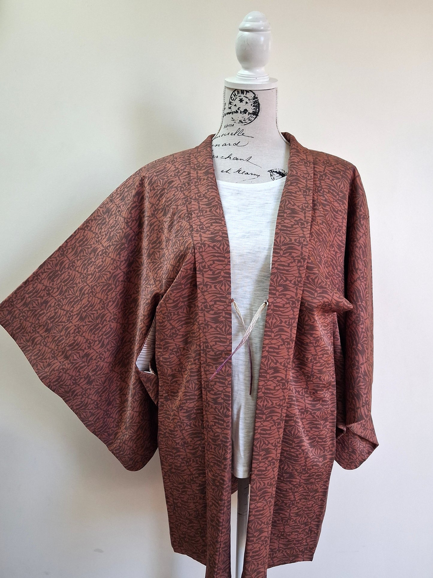Japanese Vintage Silk Haori, Kimono jacket 029
