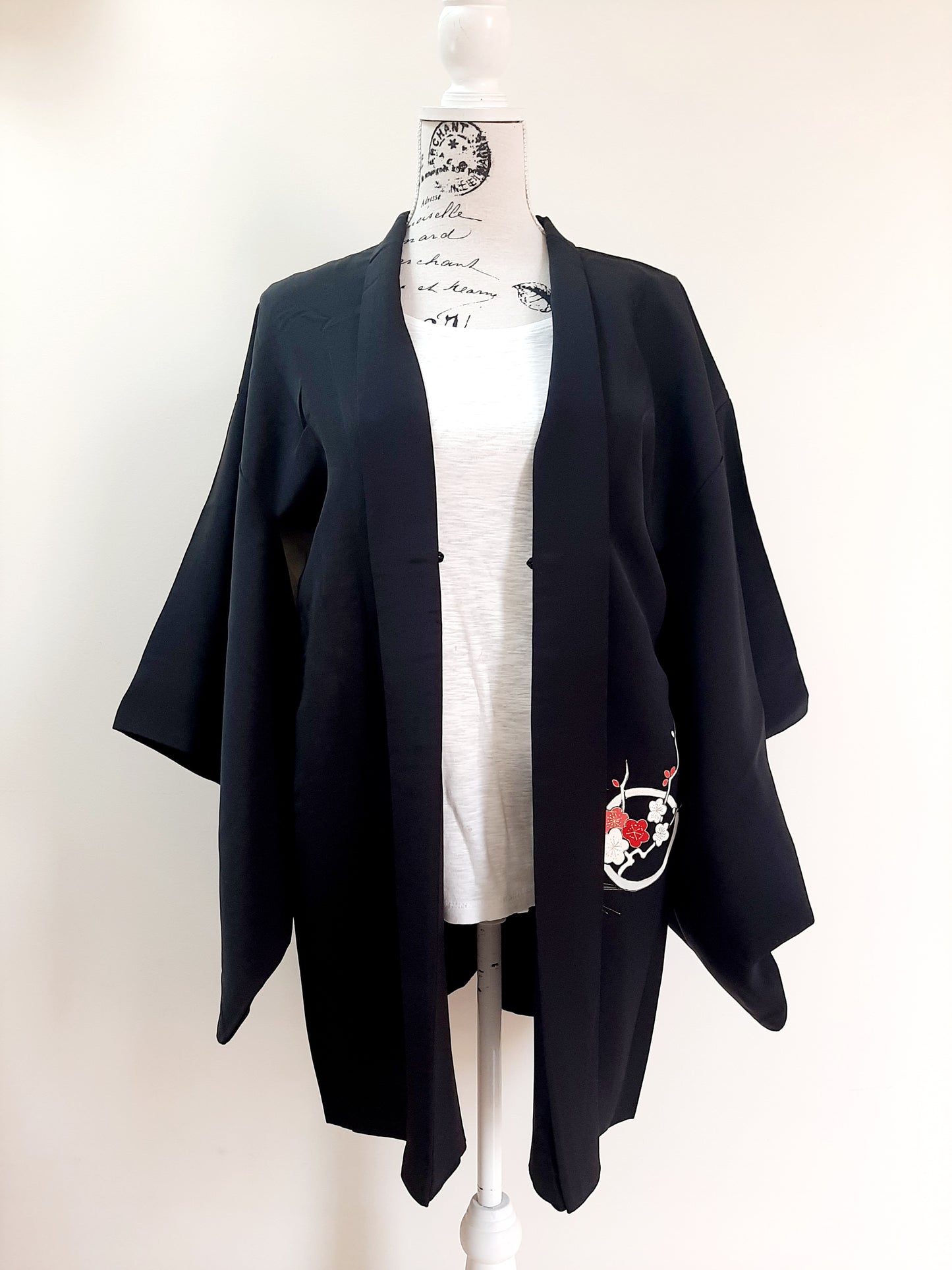 Japanese Vintage Silk Haori, Kimono jacket 021