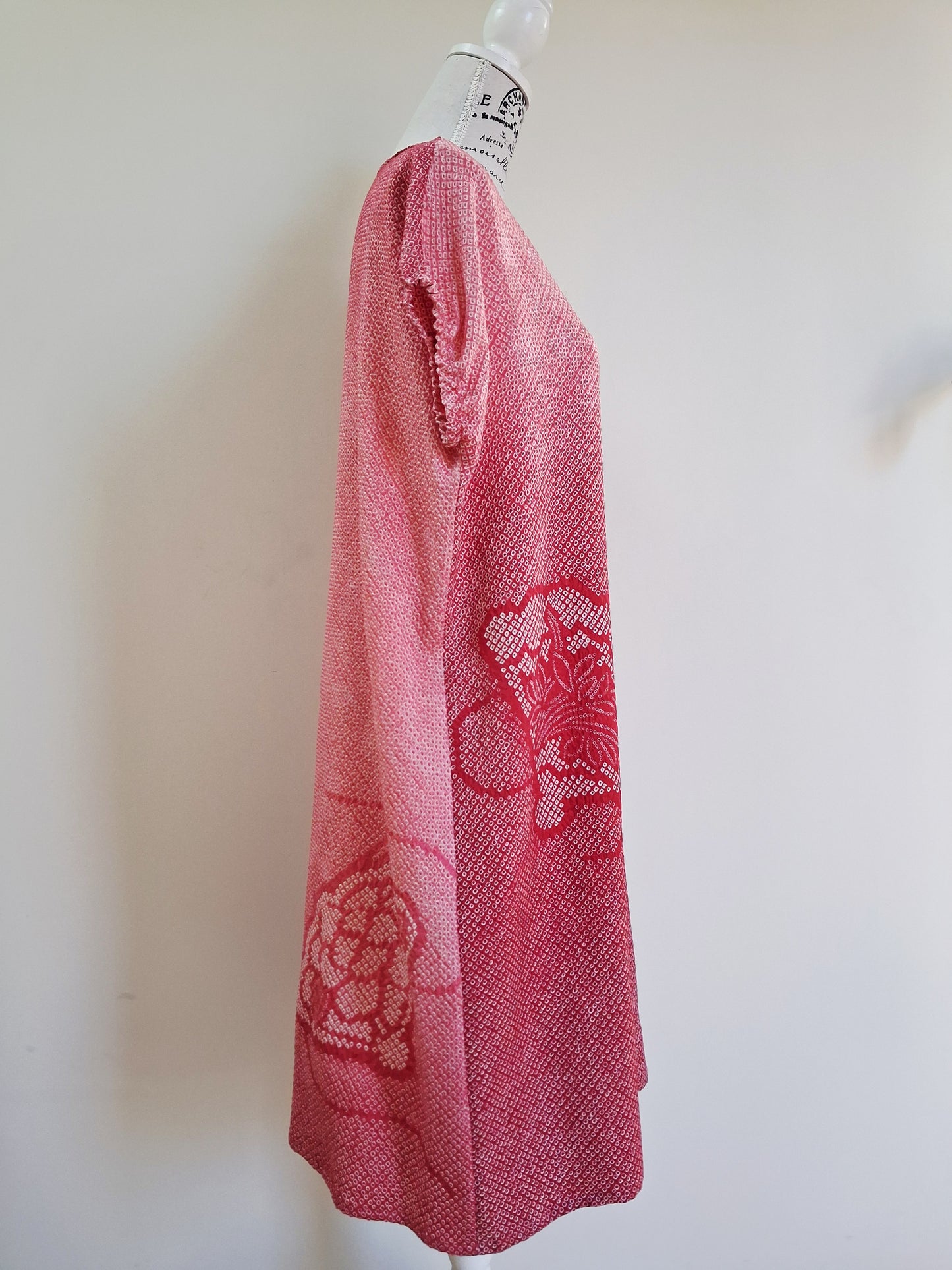 Vintage kimono Shibori silk dress