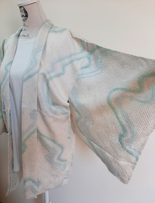Japanese Vintage Silk Haori, Kimono jacket
