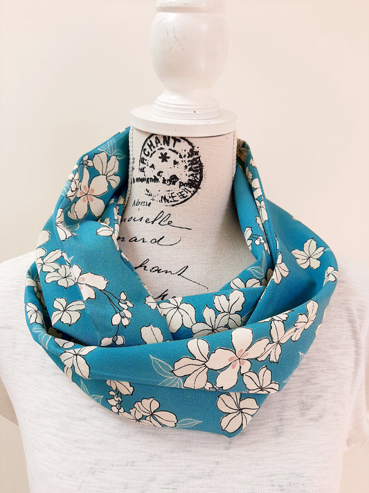 Vintage kimono silk snood