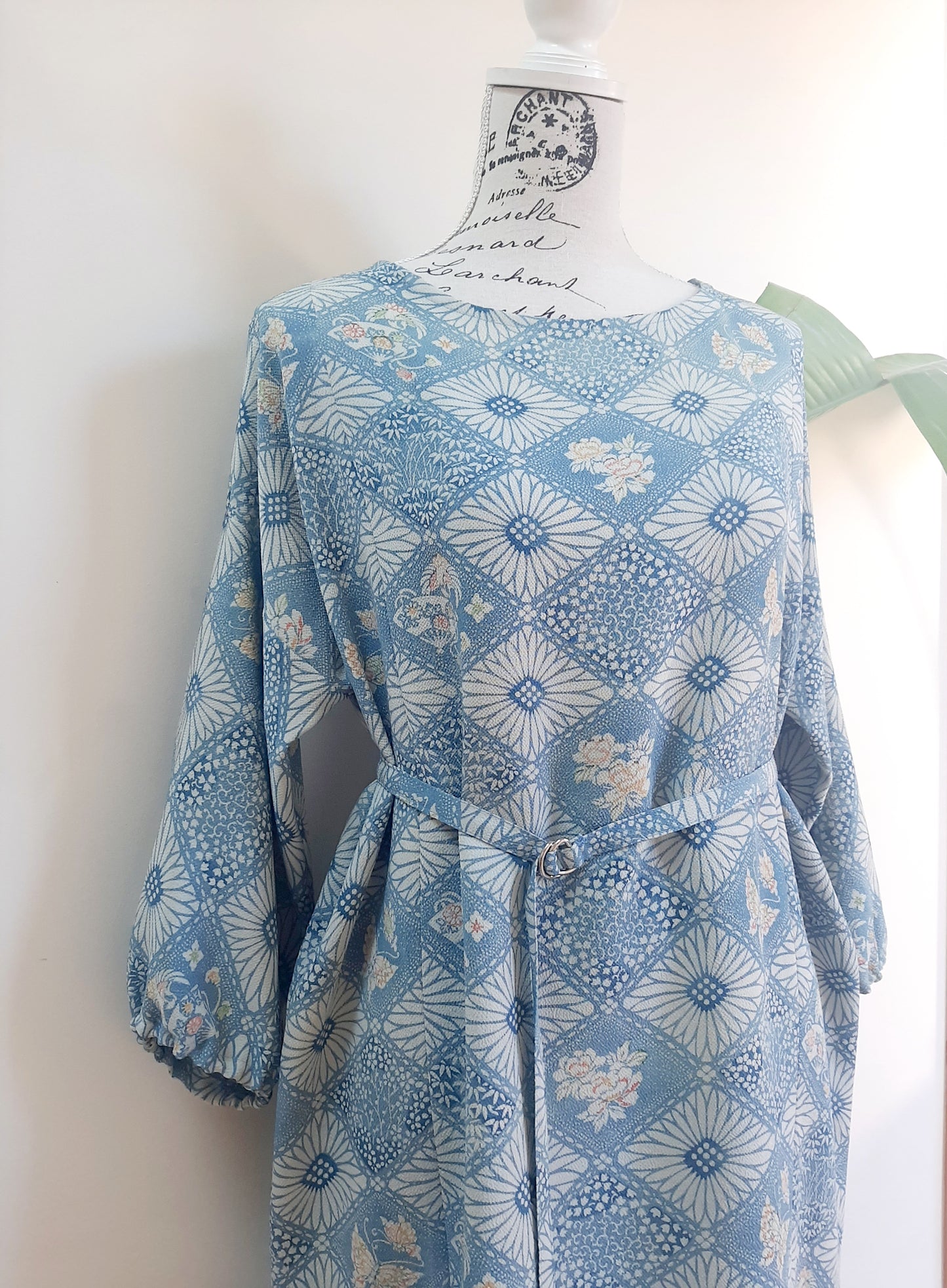 Vintage kimono silk dress
