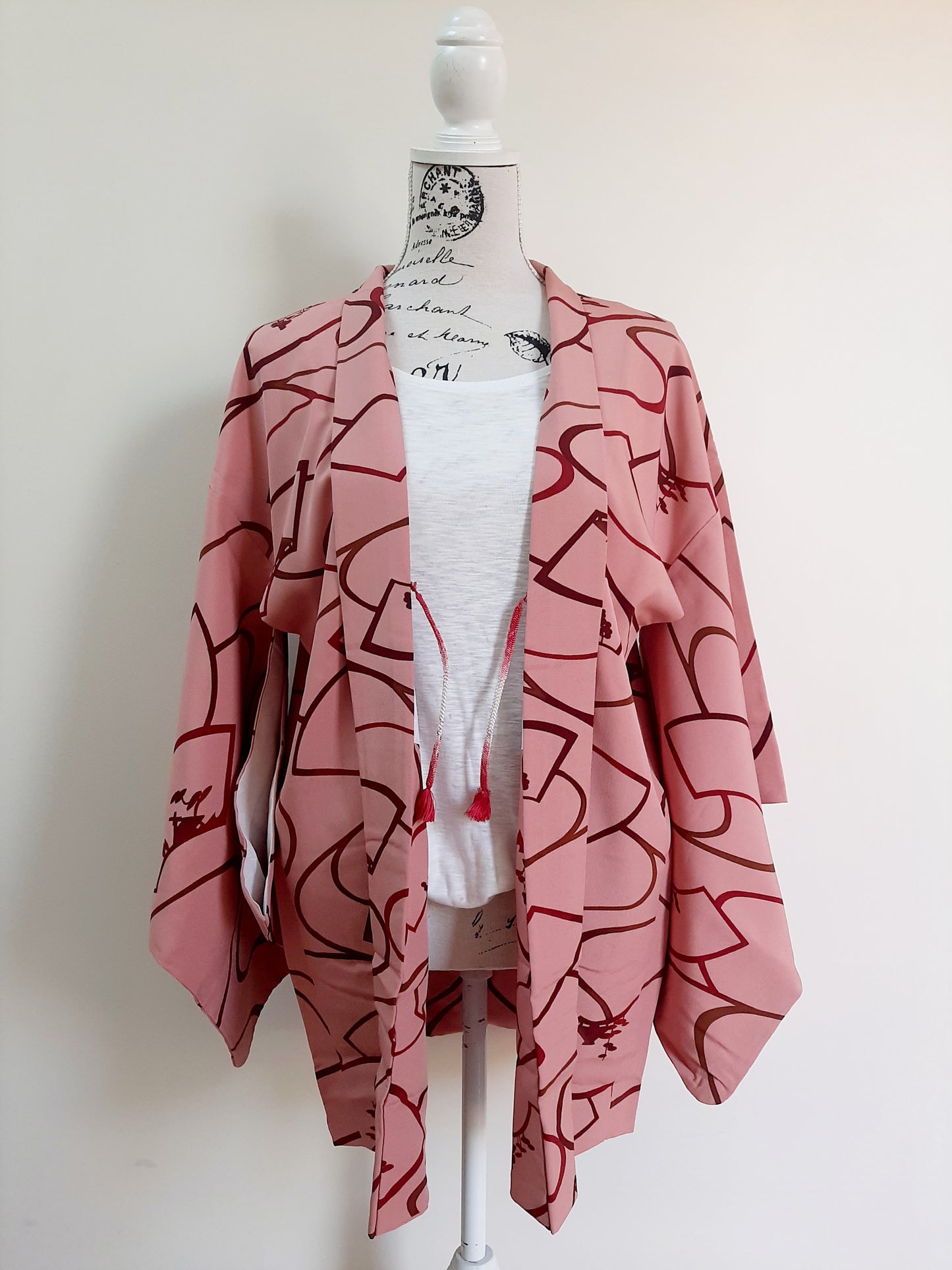 Japanese Vintage Silk Haori, Kimono jacket 012